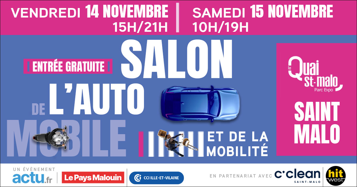 Affiche Salon de l'Automobile et de la Mobilité Saint-Malo