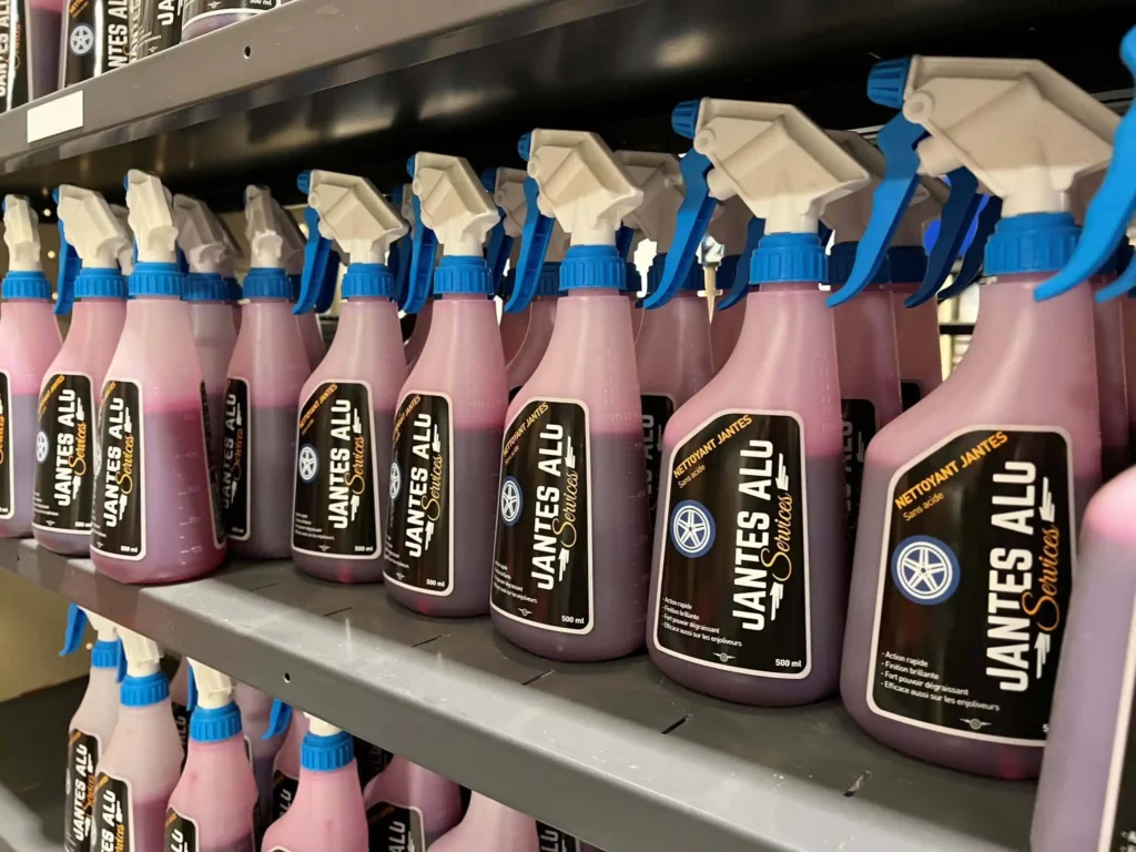 Produit entretien pour nettoyer des jantes alu